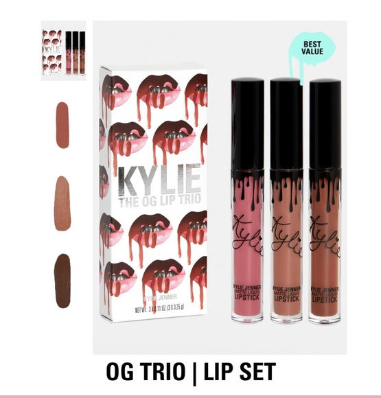 Kylie's "The OG Trio" Lip Set  3 Lipstick Singles - Picture 2 of 8